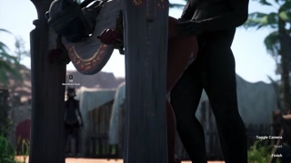 Stretched by Dragon Cock in the stockade - Carnal Instinct - Make Her Loud