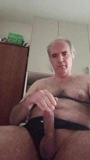 A Long Hot Masturbation of My Hard Cock on a Saturday in July