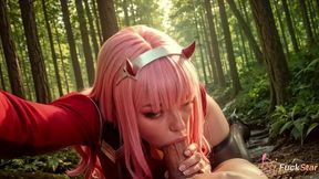 this crazy pink-haired vixen zero two with horns begged for wild hardcore herself, and i filled her tight pussy to the very bottom with hot sticky cum [ai]