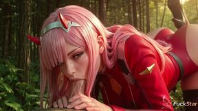 this crazy pink-haired vixen zero two with horns begged for wild hardcore herself, and i filled her tight pussy to the very bottom with hot sticky cum [ai]