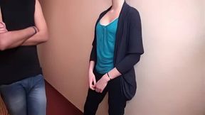 French teen nympho explores hard sex with anal and cucumber