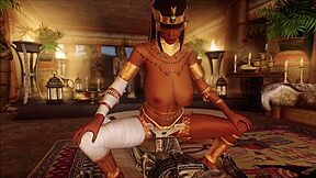 3d Skyrim - Egyptian Queen Carmella Gets Fucked By Monster