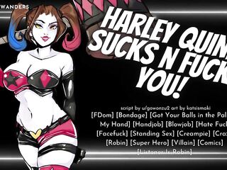 Harley Quinn Captures & Interrogates U With Her Holes! -- Erotic ASMR Roleplay for Males