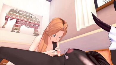 FUTA MONSTER X BLEACH RANGIKU MATSUMOTO (3D HENTAI)