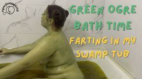 Green Ogre Bath Time Farting in My Swamp Tub