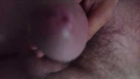 Morning boner of an excited penis! Masturbation of an open head!