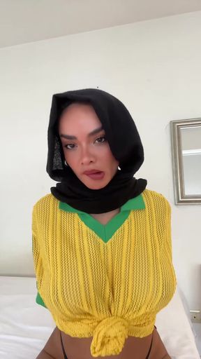Hijab and lingerie