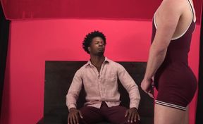 Muscular White Stud Dominates Ebony