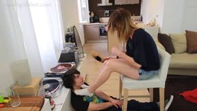 French sweaty feet worship