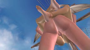 Beautiful Shemale Lifts Asian Girl and Fucks Her Pussy &amp_ Ass &ndash_ Hardcore Action