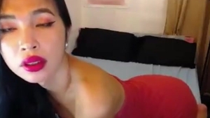 petite fuck-stick Filipina Trans Sweetie With Tats Taunts On webcam