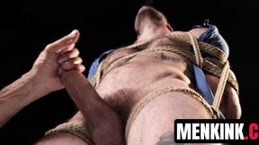 ”Van Darkholme edges bound Cliff Jensen as Brody Fox teases his meat”