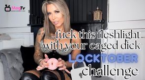 Fuck this flesh light with your caged cock