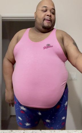 Big belly small tank top