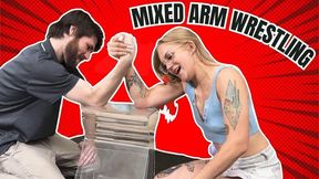 HD Ashley Moore - Mixed Arm Wrestling Red