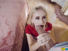 Cute and skinny petite GF Alicia Williams never seen a cock this big