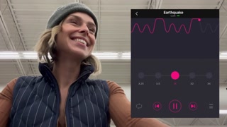 Cumming hard in grocery store with Lush remote controlled vibrator