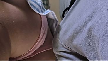 Stranger Man Forbidden Touch in Subway Train. He Slid His Dick