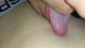Natalie tongue fucks your navel MP4