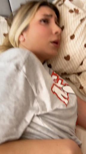 sharing a bed with naughty step sister gone wrong!   Clip 1