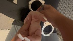 latex girl gets handcuffed and fucked by roger