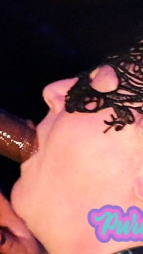 Shoving my roommates cock deep in my bbw throat pie   Clip 1