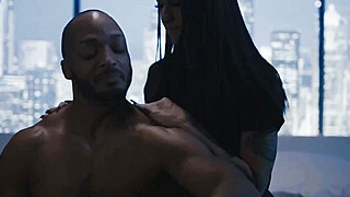 Petite pretty TS Khloe Kay deep interracial anal penetration