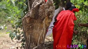 African Traditional methods of getting pregnant by at all cost leads to chief priest fucking someone's wife in his presence outdoor threesome