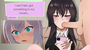 Teen blonde gets her juicy pussy pounded in cartoon anime dressing room