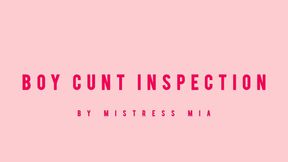 BOY CUNT INSPECTION