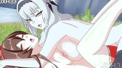 Jxh33 Compilation Part 2: Sexy anime babes get their pussies eaten out in Jxh33 Compilation