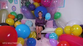 Summer Raez: Looner Humiliation for My Husband - POV Balloon Popping Humiliation with Sit to Pops