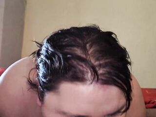 I walk in public with cum on my face (One shot, no cuts or editing)