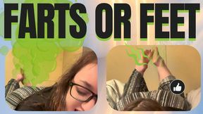 Nasty Phone Tease: Stinky Feet & Explosive Farts Compilation