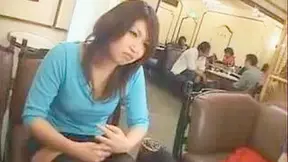 Asian Babe Caught – Hot Secret Affair Unfolds in Restaurant Stall