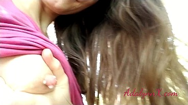 AdalynnX - Watering the Garden With My Titties