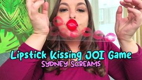 Lipstick Kissing JOI Game - Can You Keep Up With a Challenging Lipstick JOI Game with Sydney Screams? - JOI Games, Lipstick Kissing, Glass Kissing, Red Lipstick - HD 720 WMV