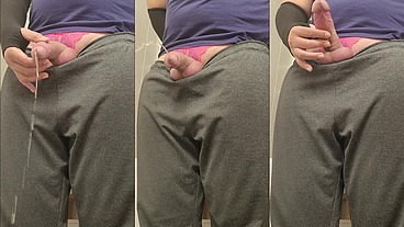 Morning piss in toilet
