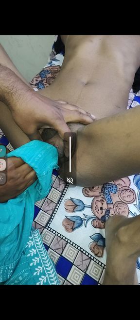 Deshi girl rubbing and