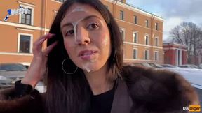 Public cumwalk with a sexy stranger for cash, thick spunk and awesome sex.