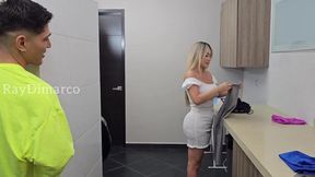 Stepbrother's wife gets nailed while doing housework - Tatiana Alvarez