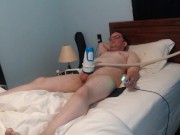 Twink Using My New Milking Machine nimblestroker for an Explosive Finish