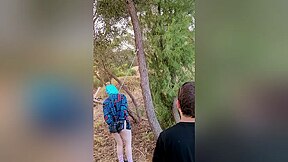 Padlocked Hood And Mittens. Padlocked To A Tree Outdoor