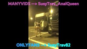busy truck stop whore slutwalk naked caught outdoor strangers