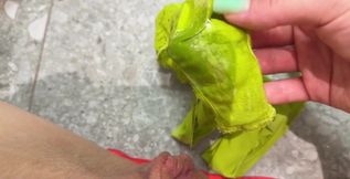 My Pussy Made These Panties so Wet Again, Just Look! Why She Is Be so Horny and Slimy?