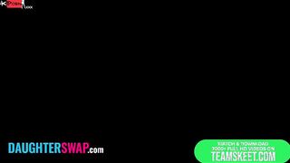 Daughter Swap - Pervy 19 year old Year Older Getting Holes Smashed And Drilled By Her Besties Freaky Dad