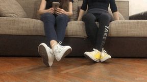 TIRED FEET IN CONVERSE SNEAKERS - MP4 Mobile Version