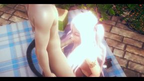 Two Sexy Hentai - Woman Having Sex in a Threesome - Japanese Asian Manga Anime Film Game Porn