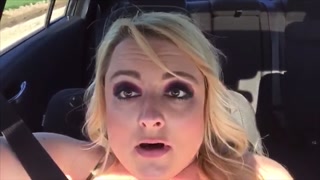 Girl cums multiple times in car
