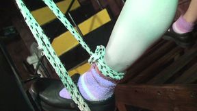 Small titted colored hair skank is submissive to her lezdom lady for some BDSM play